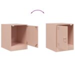 vidaXL Nočné stolíky 2 ks ružové 34,5x39x44 cm oceľ – Obrázok 10
