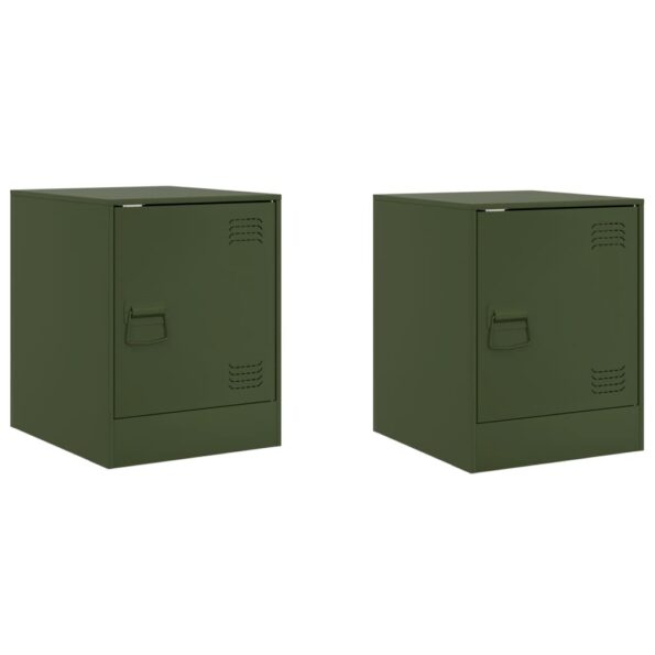 VXL8721012425156_a_en_hd_1.jpg vidaXL Nočné stolíky 2 ks olivovozelené 34,5x39x44 cm oceľ – Obrázok 2