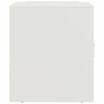 vidaXL Nočný stolík biely 34,5x39x44 cm oceľ – Obrázok 8