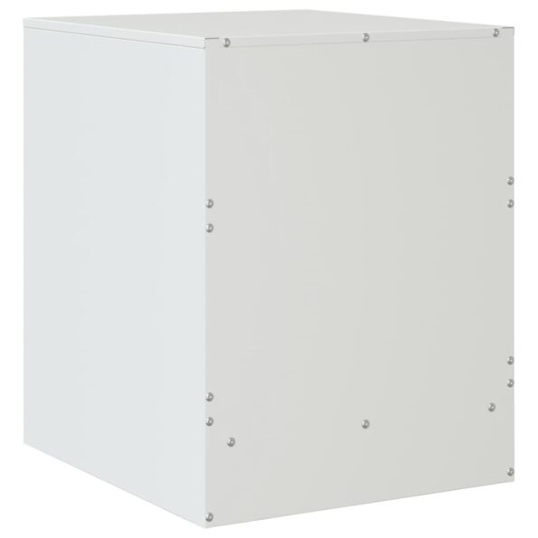 VXL8721012425286_g_en_hd_7.jpg vidaXL Nočný stolík biely 34,5x39x44 cm oceľ – Obrázok 9