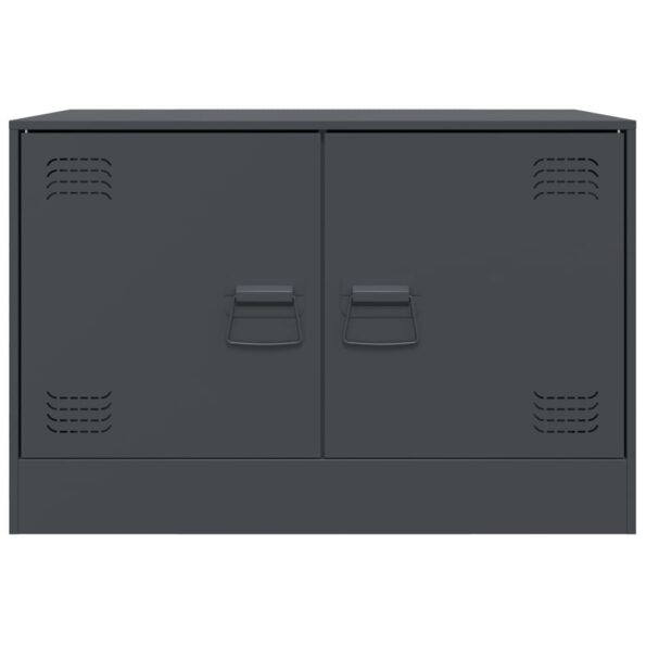 vidaXL TV skrinka antracitová 67x39x44 cm oceľ – Obrázok 6