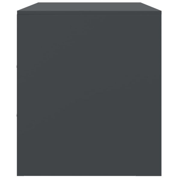 vidaXL TV skrinka antracitová 67x39x44 cm oceľ – Obrázok 8