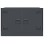 vidaXL TV skrinky 2 ks antracitové 67x39x44 cm oceľ – Obrázok 6