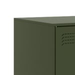 vidaXL TV skrinky 2 ks olivovozelené 67x39x44 cm oceľ – Obrázok 10