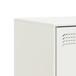 vidaXL TV skrinky 2 ks biele 67x39x44 cm oceľ – Obrázok 10