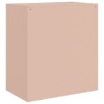 vidaXL Komoda ružová 67x39x73 cm oceľová – Obrázok 9
