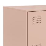 vidaXL Komoda ružová 67x39x73 cm oceľová – Obrázok 10