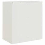 vidaXL Komoda biela 67x39x73 cm oceľová – Obrázok 9