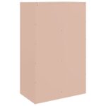 vidaXL Komoda ružová 67x39x107 cm oceľová – Obrázok 9