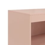 vidaXL Komoda ružová 67x39x107 cm oceľová – Obrázok 10