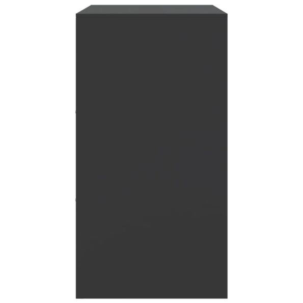 vidaXL Komoda čierna 67x39x73 cm oceľová – Obrázok 8