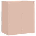 vidaXL Komoda ružová 67x39x73 cm oceľová – Obrázok 9