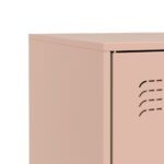 vidaXL Komoda ružová 67x39x73 cm oceľová – Obrázok 10