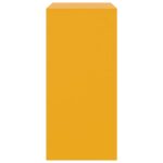 vidaXL Komoda horčicovožltá 67x39x83 cm oceľ – Obrázok 8