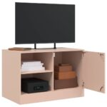 vidaXL TV skrinky 2 ks ružové 67x39x44 cm oceľ – Obrázok 4