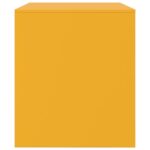 vidaXL TV skrinka horčicovo-žltá 67x39x44 cm oceľ – Obrázok 8