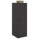 vidaXL Komoda čierna 34,5x39x107 cm oceľ – Obrázok 4