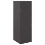 vidaXL Komoda čierna 34,5x39x107 cm oceľ – Obrázok 9