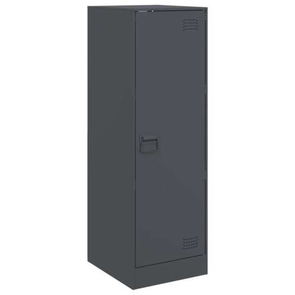vidaXL Komoda antracitová 34,5x39x107 cm oceľ – Obrázok 2