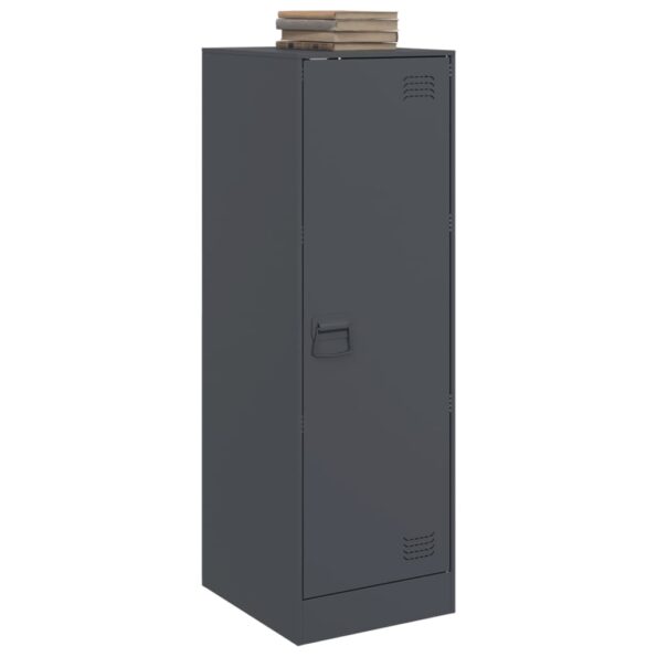 vidaXL Komoda antracitová 34,5x39x107 cm oceľ – Obrázok 4
