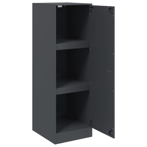 vidaXL Komoda antracitová 34,5x39x107 cm oceľ – Obrázok 7