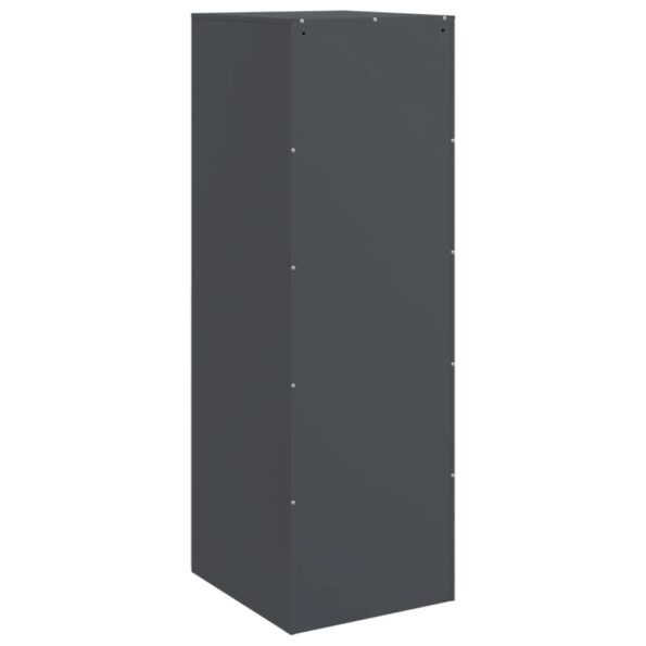 vidaXL Komoda antracitová 34,5x39x107 cm oceľ – Obrázok 9