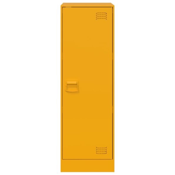 vidaXL Komoda horčicovožltá 34,5x39x107 cm oceľ – Obrázok 6
