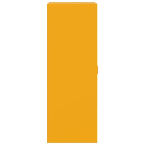 vidaXL Komoda horčicovožltá 34,5x39x107 cm oceľ – Obrázok 8