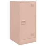 vidaXL Komoda ružová 34,5x39x73 cm oceľ – Obrázok 2