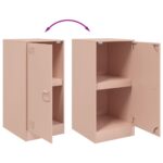 vidaXL Komoda ružová 34,5x39x73 cm oceľ – Obrázok 10