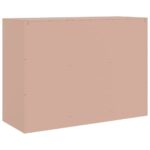 vidaXL Komoda ružová 99x39x73 cm oceľ – Obrázok 9
