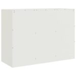 vidaXL Komoda biela 99x39x73 cm oceľ – Obrázok 9