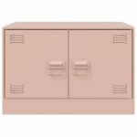 vidaXL Konferenčný stolík ružový 67x50x44 cm oceľ – Obrázok 6