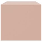 vidaXL Konferenčný stolík ružový 67x50x44 cm oceľ – Obrázok 8