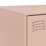 vidaXL Konferenčný stolík ružový 67x50x44 cm oceľ – Obrázok 10