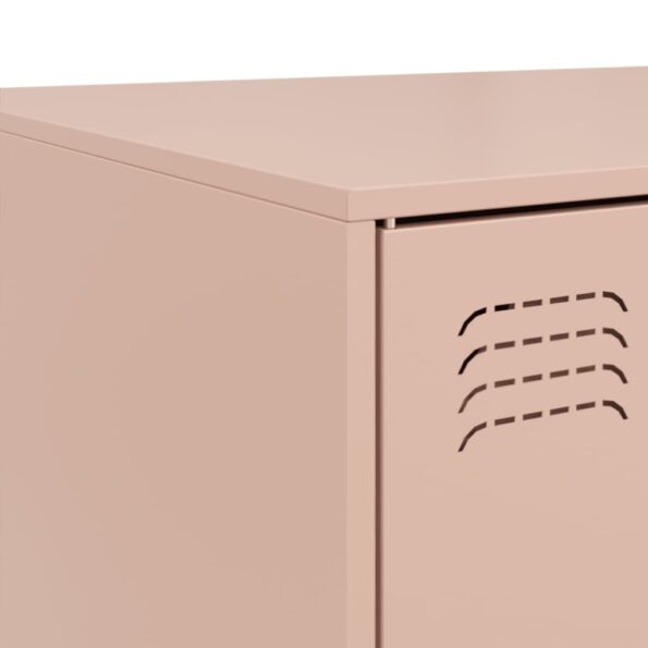 vidaXL Konferenčný stolík ružový 67x50x44 cm oceľ – Obrázok 10