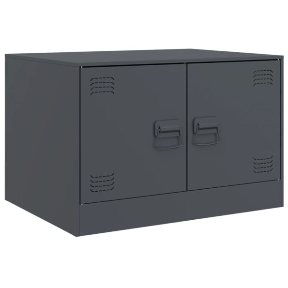 vidaXL Konferenčný stolík antracitový 67x50x44 cm oceľ – Obrázok 2