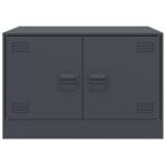 vidaXL Konferenčný stolík antracitový 67x50x44 cm oceľ – Obrázok 6