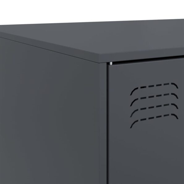 vidaXL Konferenčný stolík antracitový 67x50x44 cm oceľ – Obrázok 10