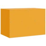 vidaXL TV skrinka horčicovo-žltá 67x39x44 cm oceľ – Obrázok 9