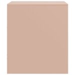 vidaXL Nočný stolík ružový 34,5x39x44 cm oceľ – Obrázok 8