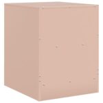 vidaXL Nočný stolík ružový 34,5x39x44 cm oceľ – Obrázok 9