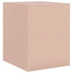 vidaXL Nočné stolíky 2 ks ružové 34,5x39x44 cm oceľ – Obrázok 9