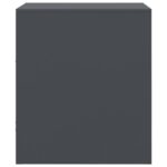 vidaXL Nočný stolík antracitový 34,5x39x44 cm oceľ – Obrázok 8