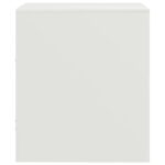 vidaXL Nočné stolíky 2 ks biele 34,5x39x44 cm oceľ – Obrázok 8