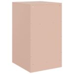 vidaXL Nočný stolík ružový 34,5x39x62 cm oceľ – Obrázok 9