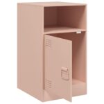 vidaXL Nočné stolíky 2 ks ružové 34,5x39x62 cm oceľ – Obrázok 6