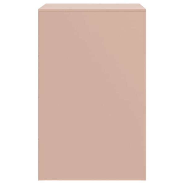 vidaXL Nočné stolíky 2 ks ružové 34,5x39x62 cm oceľ – Obrázok 8