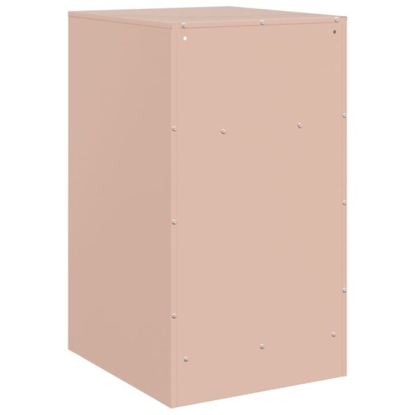 vidaXL Nočné stolíky 2 ks ružové 34,5x39x62 cm oceľ – Obrázok 9
