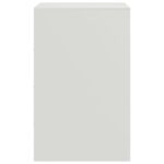 vidaXL Nočný stolík biely 34,5x39x62 cm oceľ – Obrázok 8